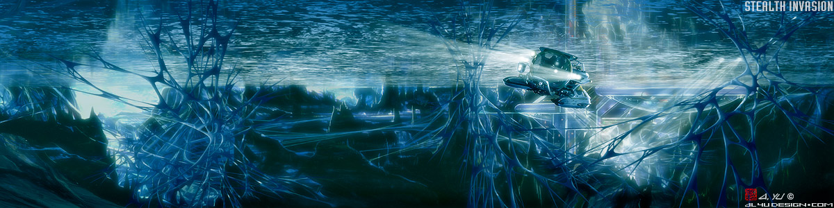 Stealth Invasion Concept Art - Departing Submarine